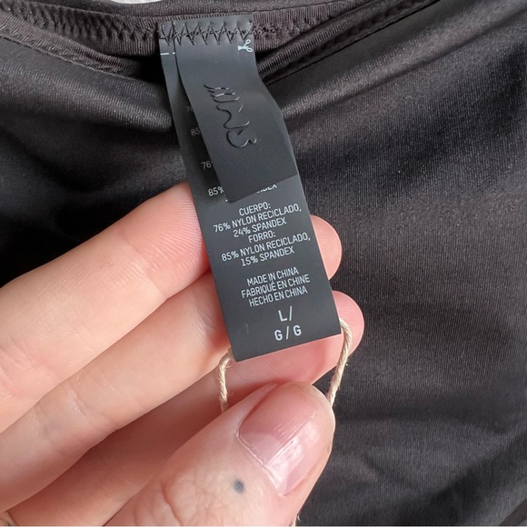 Skims Signature Swim MID WAIST BOTTOMS - Onyx - L - Picture 5 of 7